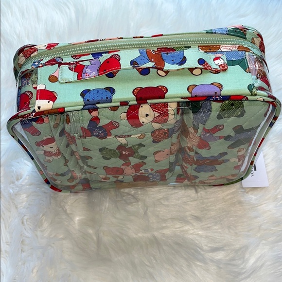 🆕VERA BRADLEY Toasty Teddies 4pc Cosmetic Set Zipper Travel Organization Storage - Picture 5 of 8
